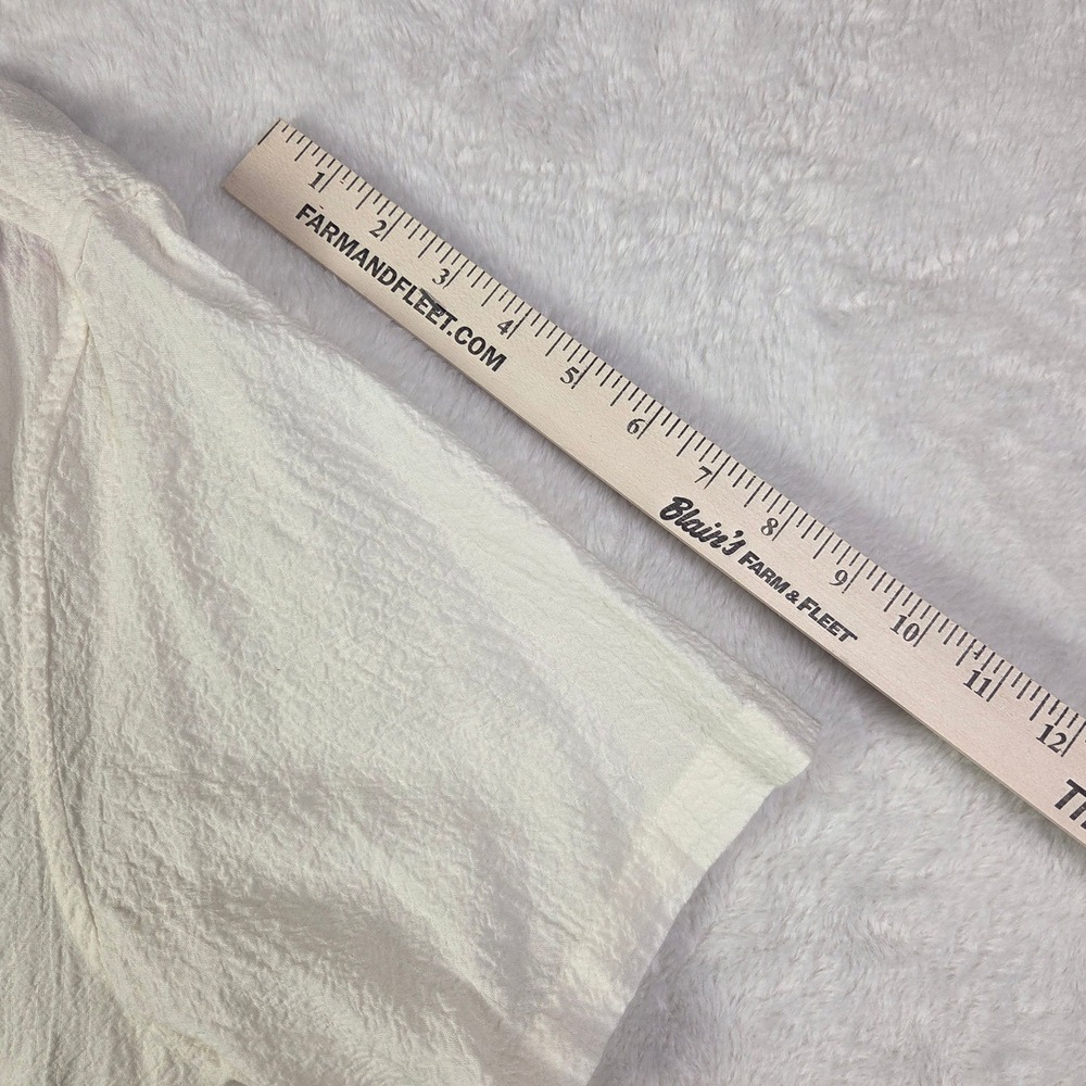 Panama Jack Men's 100% Linen Short Sleeve Button Down Shirt Tan Casual Large L‎ - Picture 8 of 11